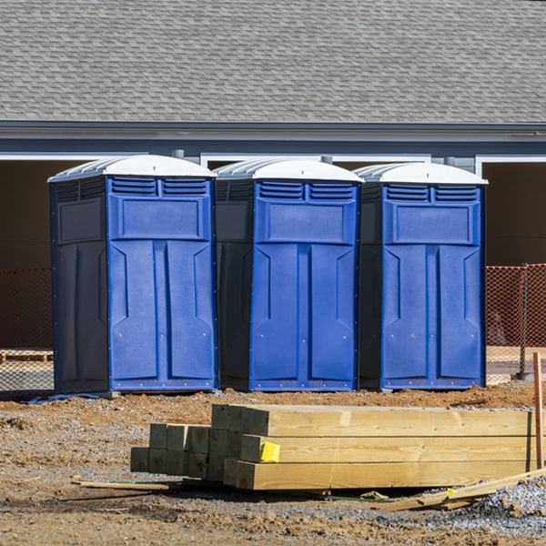 are there any restrictions on where i can place the portable restrooms during my rental period in Menallen PA